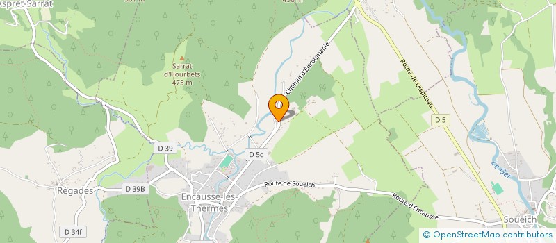 localisation de l'entreprise D'ENCOUMANIE  ENCAUSSE-LES-THERMES