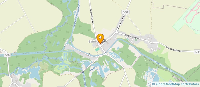 localisation de l'entreprise D ENCOURAGEMENT A LA PRATIQUE SPORTIVE DU CANTON DE ST SIMON à SAINT-SIMON