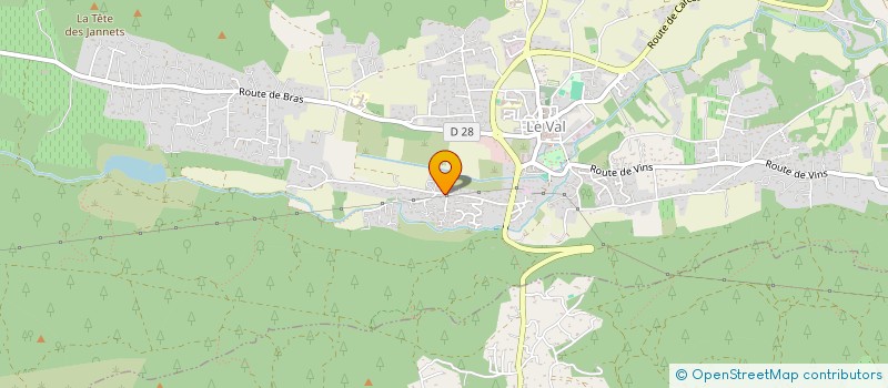 localisation de l'entreprise D'ENCUEI A L'APRES  LE VAL