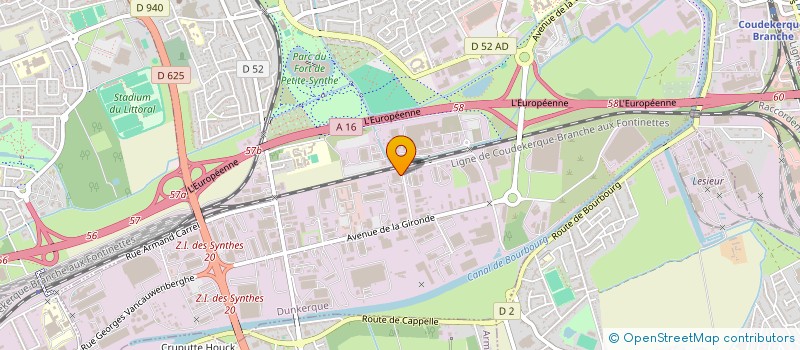 localisation de l'entreprise D'ERINGHEM  DUNKERQUE