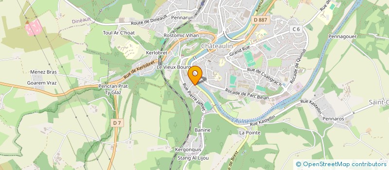 localisation de l'entreprise D'EST EN OUEST  CHATEAULIN