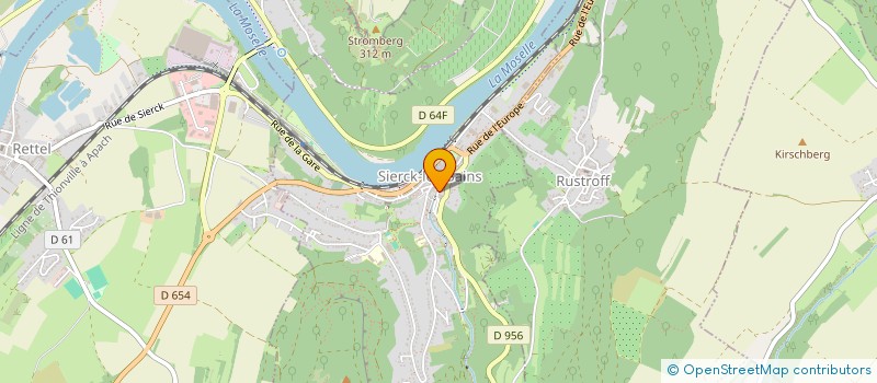 localisation de l'entreprise D'EST EN OUEST FORMATION  SIERCK-LES-BAINS