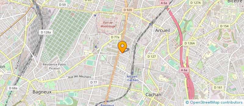 localisation de l'entreprise D'EST LINGERIE à ARCUEIL