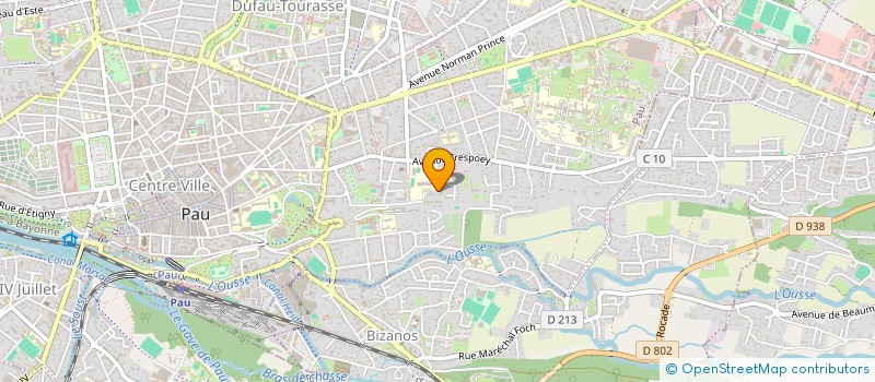 localisation de l'entreprise D'ESTREE C à PAU