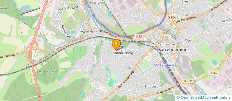 localisation de l'entreprise D'ESTREES  SARREGUEMINES