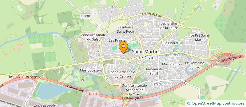 localisation de l'entreprise D ET  B TRANSPORTS  SAINT-MARTIN-DE-CRAU