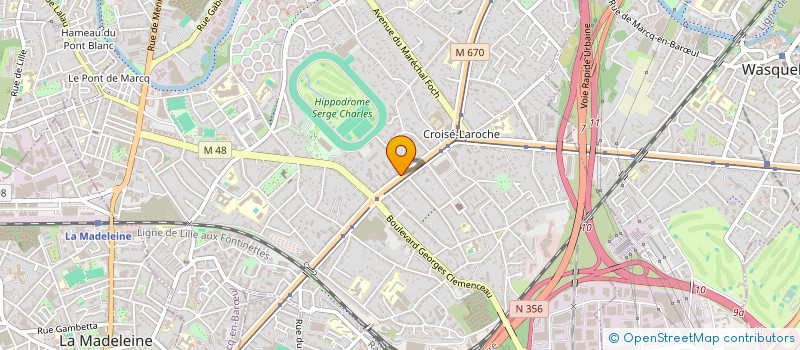 localisation de l'entreprise D ET B TUNING  MARCQ-EN-BARUL