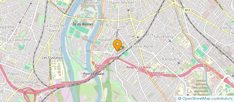 localisation de l'entreprise D ET E EXPERTISES à TOULOUSE