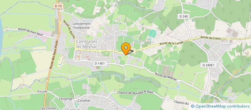 localisation de l'entreprise D ET G  CAMBLANES-ET-MEYNAC