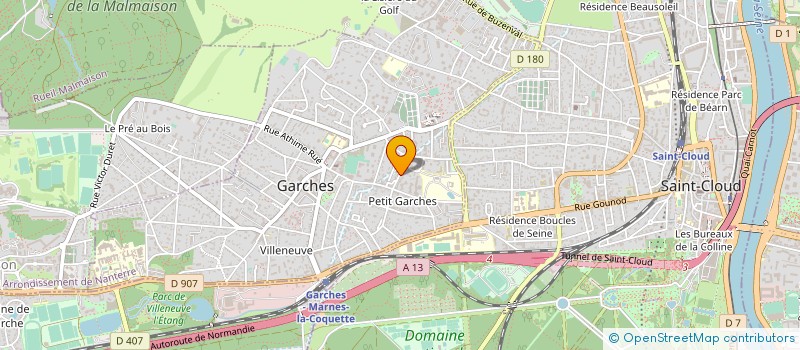 localisation de l'entreprise D ET H à GARCHES