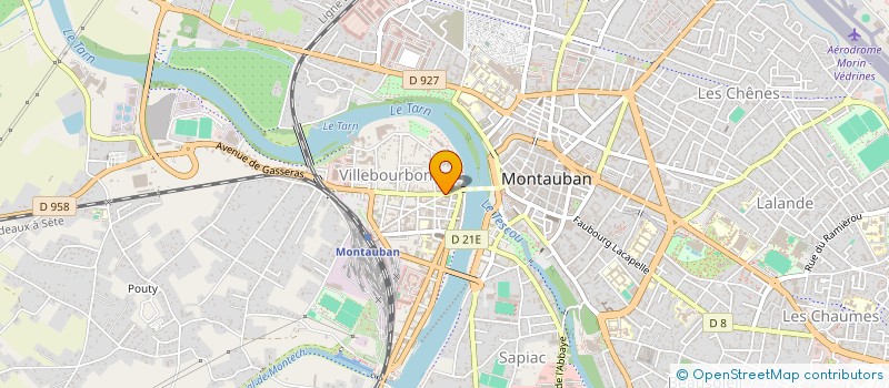 localisation de l'entreprise D ET H HYGIENE  MONTAUBAN