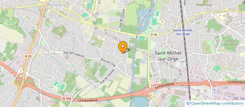 localisation de l'entreprise D ET R B à LONGPONT-SUR-ORGE
