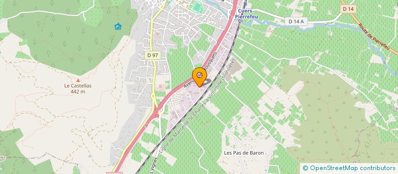 localisation de l'entreprise D ET T à CUERS