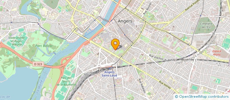 localisation de l'entreprise D ET T ASSOCIES à ANGERS
