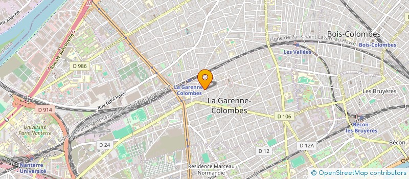 localisation de l'entreprise D'ETUDES ET DE RECHERCHES POLYTECHNIQUES  LA GARENNE-COLOMBES