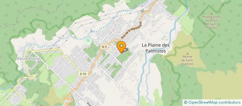 localisation de l'entreprise D'EURVEILHER TERRASSEMENT TRAVAUX PUBLICS à LA PLAINE-DES-PALMISTES