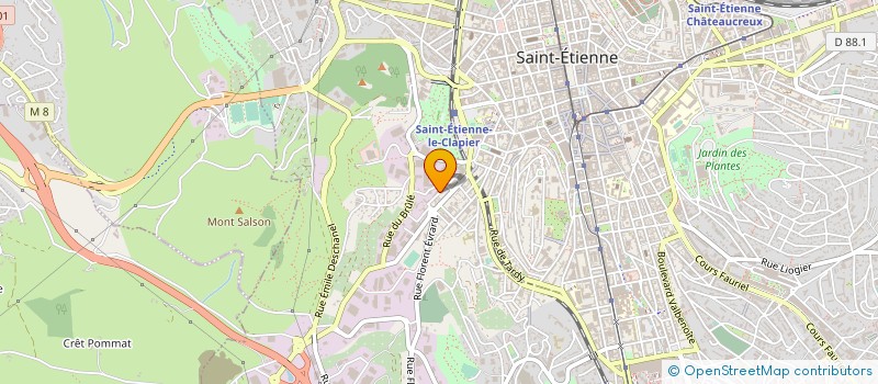 localisation de l'entreprise D-EVENTS à SAINT-ETIENNE