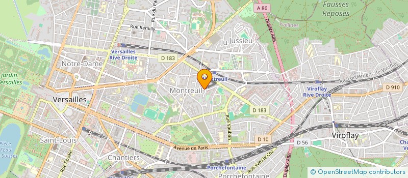 localisation de l'entreprise D EXPERTISE COMPTABLE à VERSAILLES