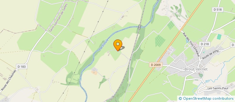 localisation de l'entreprise D'EXPLOITATION AGRICOLE DE MARMAGNE  BROUT-VERNET