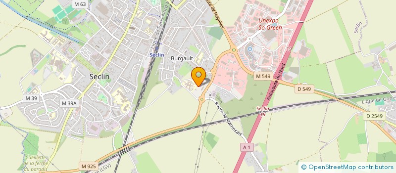 localisation de l'entreprise D'EXPLOITATION DU CLOS DE L'ARBRE DE GUISE  SECLIN