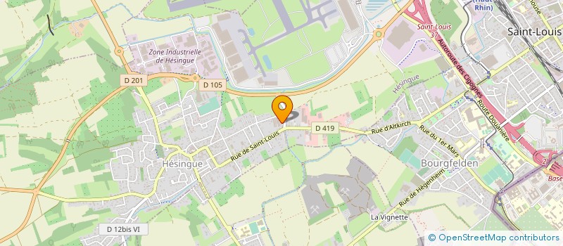 localisation de l'entreprise D F 1 J HESING à HESINGUE