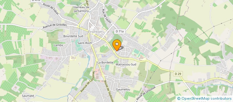 localisation de l'entreprise D.F.10 CONSEIL FOOTBALL  FRONTON