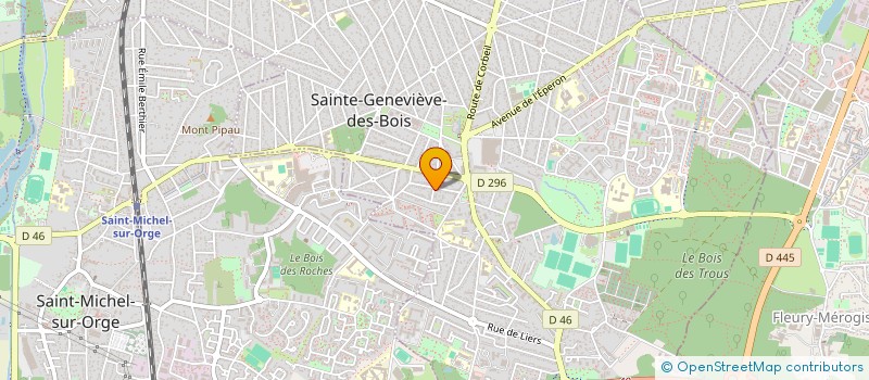 localisation de l'entreprise D.F.2.S. à SAINTE-GENEVIEVE-DES-BOIS