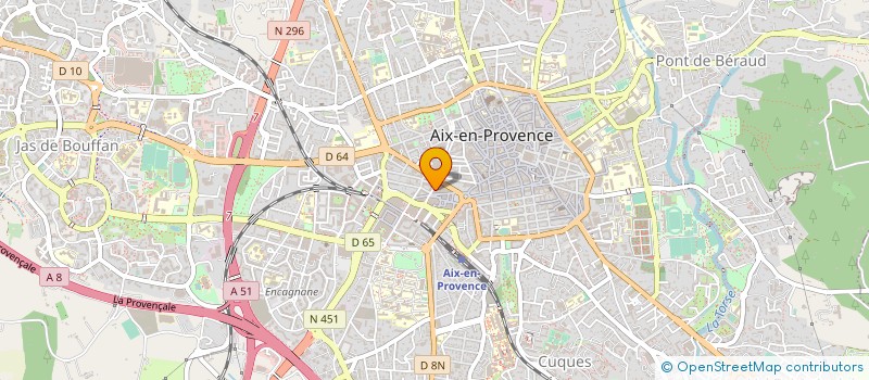 localisation de l'entreprise D.F à AIX-EN-PROVENCE