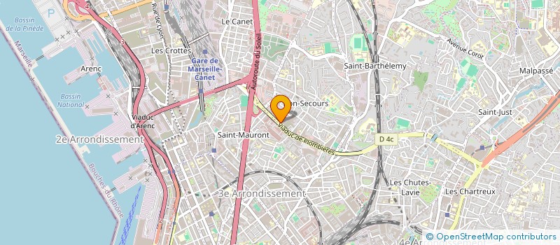 localisation de l'entreprise D.F.  MARSEILLE