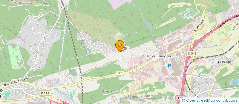 localisation de l'entreprise D& F à LES PENNES-MIRABEAU