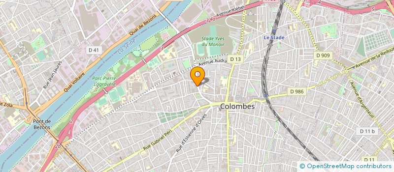 localisation de l'entreprise D.F.A. PRESSING à COLOMBES