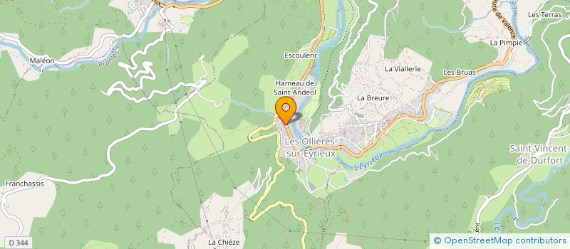 localisation de l'entreprise D.F.B.C. à SAINT-GEORGES-LES-BAINS
