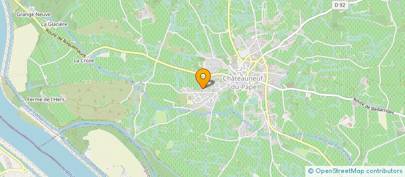 localisation de l'entreprise D.F.B.D.  CHATEAUNEUF-DU-PAPE