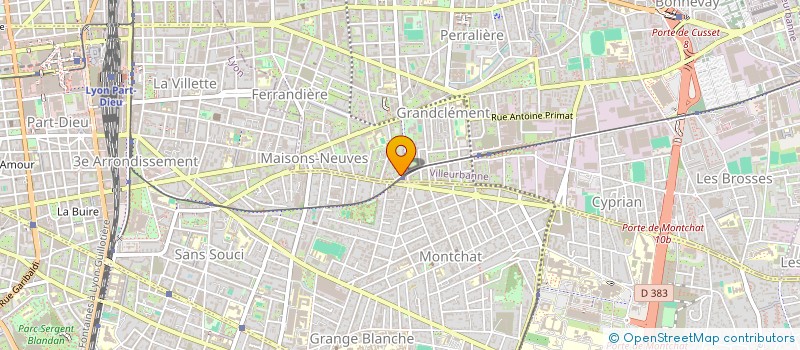 localisation de l'entreprise D F C à VILLEURBANNE
