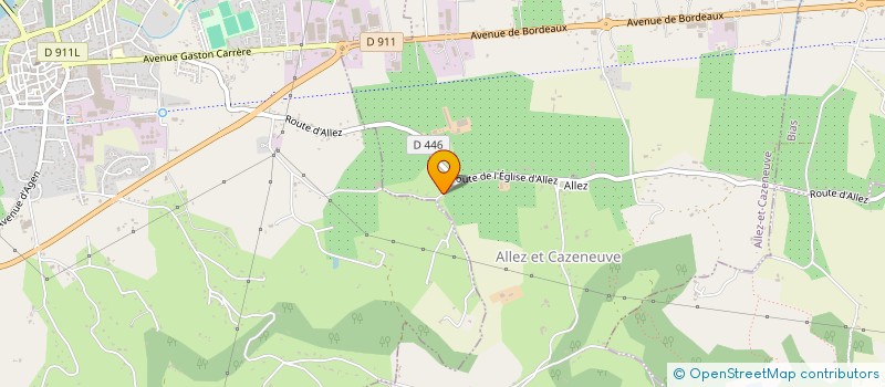 localisation de l'entreprise D.F.C.S.  ALLEZ-ET-CAZENEUVE