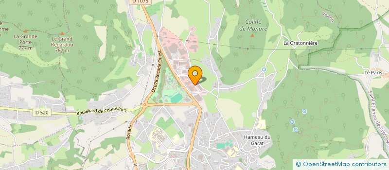 localisation de l'entreprise D.F. CARRELAGES à VOIRON