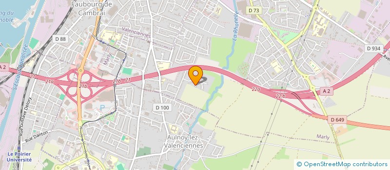 localisation de l'entreprise D&F CONSEIL à VALENCIENNES