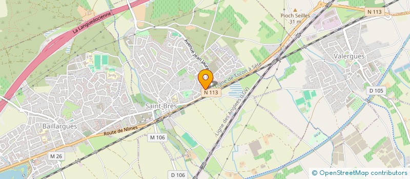 localisation de l'entreprise D F CONSULTING  SAINT-BRES