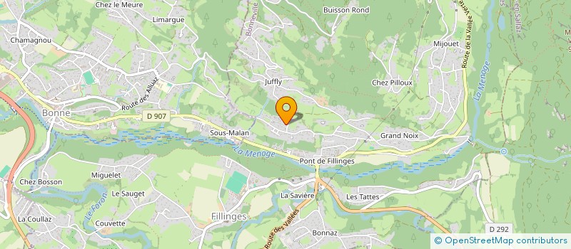 localisation de l'entreprise D F D  FILLINGES