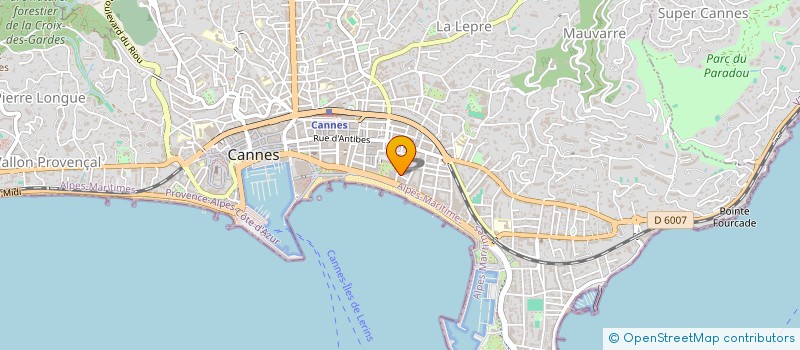 localisation de l'entreprise D.F.D à CANNES
