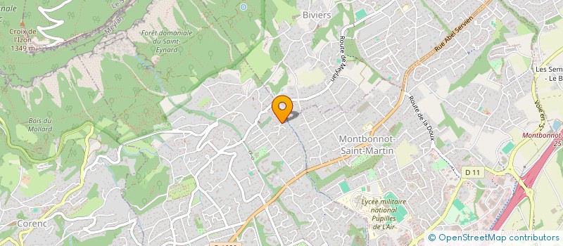 localisation de l'entreprise D F E  MEYLAN