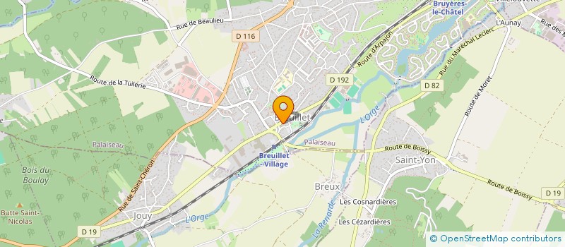 localisation de l'entreprise D F G BATIMENT à BREUILLET