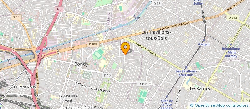 localisation de l'entreprise D.F.H  BONDY