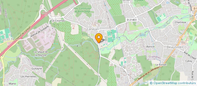 localisation de l'entreprise D.F.I.  CANEJAN