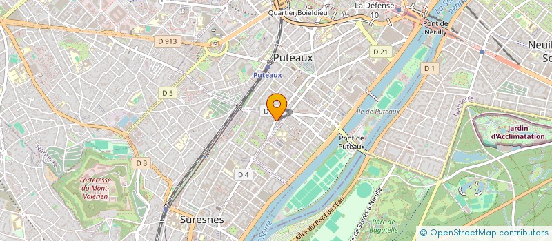 localisation de l'entreprise D.F.I. à SURESNES