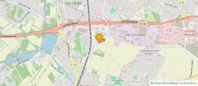 localisation de l'entreprise D.F.I à BRETIGNY-SUR-ORGE
