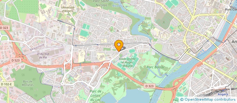 localisation de l'entreprise D.F.I. - DIFFUS FOURNITURES INDUST à ANGERS