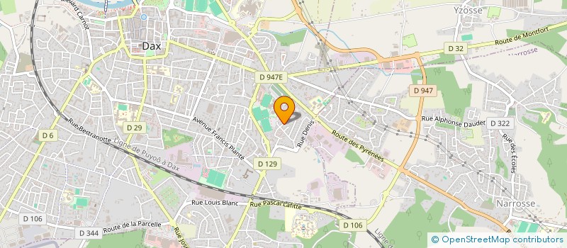 localisation de l'entreprise D.F.IMMOBILIER à DAX