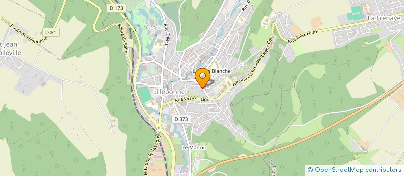 localisation de l'entreprise D.F. INVEST à LILLEBONNE