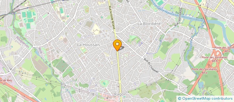 localisation de l'entreprise D.F.J. IMMOBILIER. à REZE